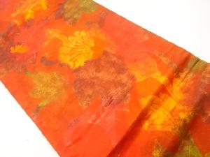 花唐草模様織出し名古屋帯